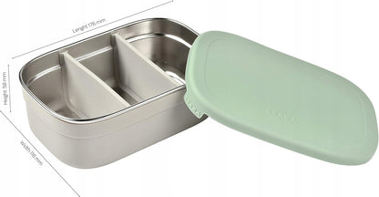 BEABA śniadaniówka lunchbox STAL nierdzewna 760ml z przegrodami