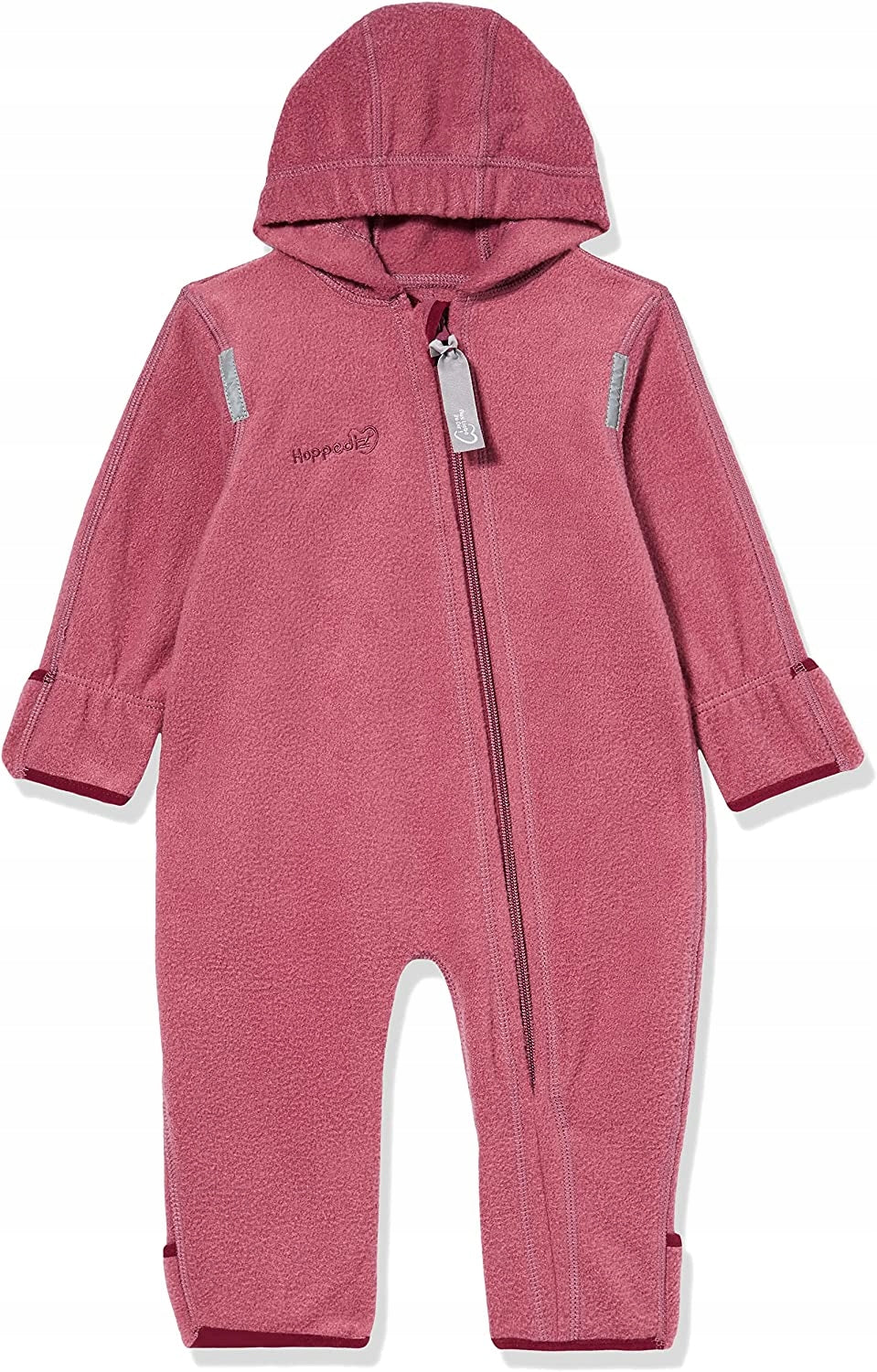 HOPPEDIZ Fleece-Overall mit Kapuze 56/62