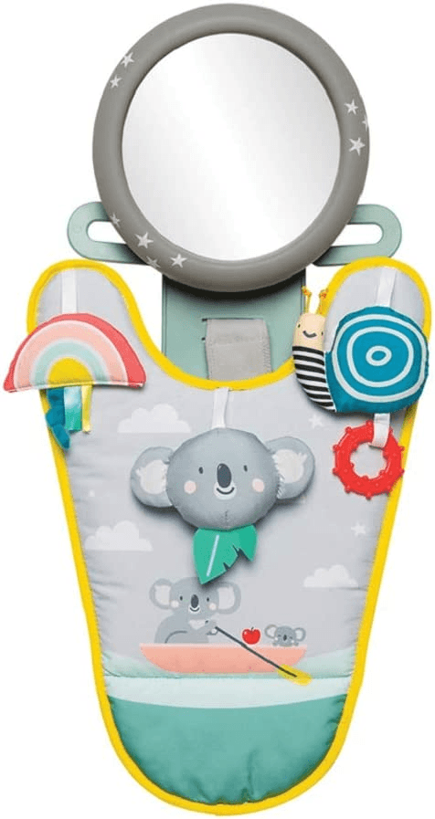 TAF TOYS koala lusterko centrum aktywności do auta, wielokolorowe, 12 msc+, BPA free
