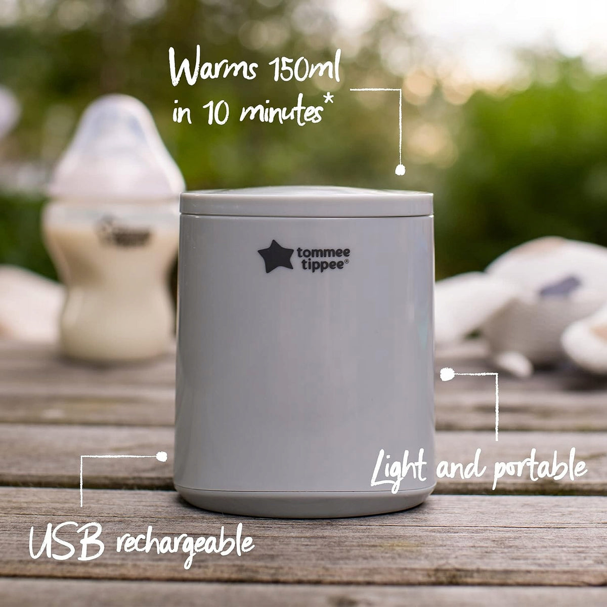 TOMMEE TIPPEE LetsGo USB Reise-Flaschenwärmer
