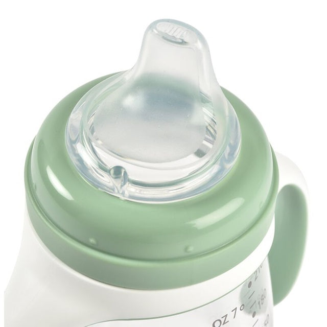 BEABA Training Bottle 2-in-1 sippy cup with two spouts, 210 ml, 4+ months
