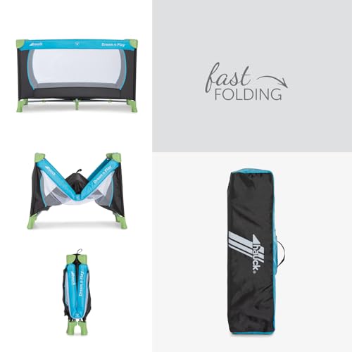 Hauck Dream N Play Reisebett Waterblue 120 x 60 cm