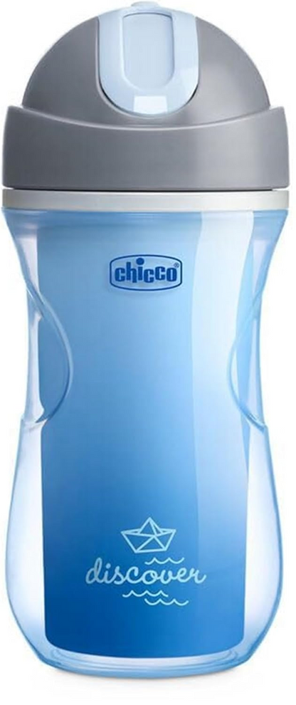 CHICCO Sport Cup Trinkbecher mit Strohhalm 266 ml 14 m+