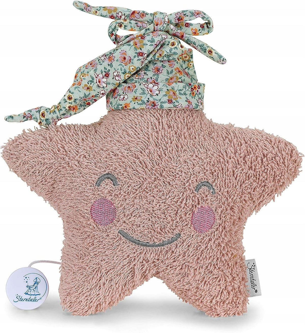 STERNTALER pluszowa zawieszka z pozytywką GWIAZDA "O, różowa gwiazdka z melodią Brahmsa, 18 cm