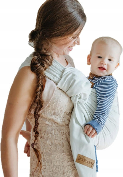 SHABANY Ring Sling Babytragetuch BIO-BAUMWOLLE