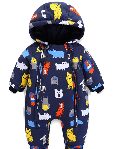 JIAMY Winteroverall mit Kapuze 9-12 Monate