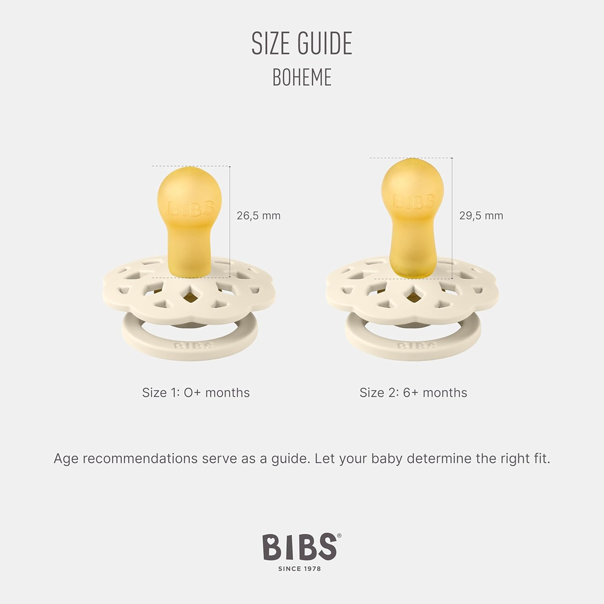 BIBS BOHEME Schnuller 2er-Pack 0-6 Monate
