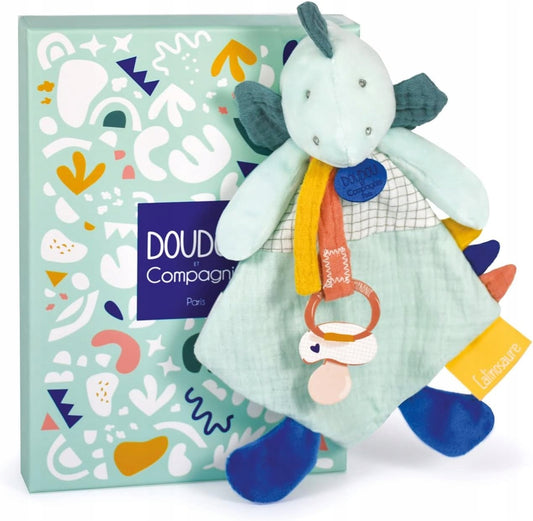 DOUDOU et COMPAGNIE cuddly toy with nappyÄ.... for cuddling and attachment for pacifier