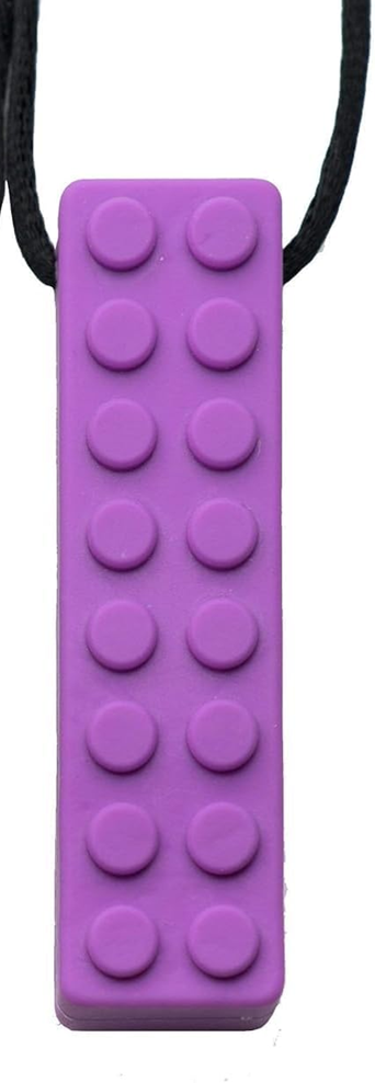 TILCARE Chew Chew Beißkette Beruhigungshalskette 1,8 x 6,4 cm VIOLETT