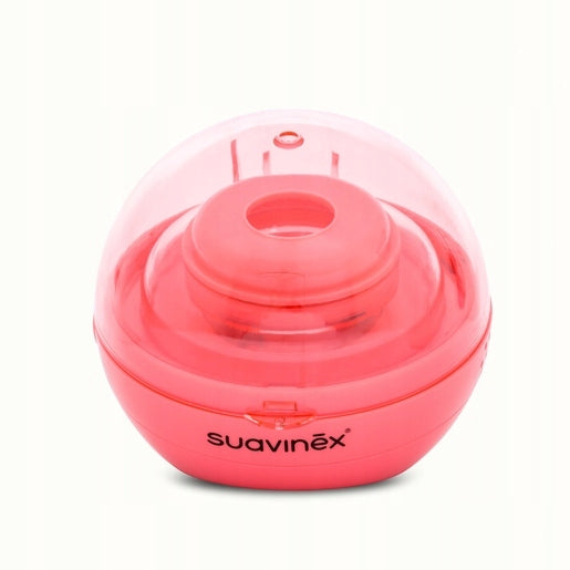 SUAVINEX Duccio STERYLIZATOR smoczków UV 9 cm różowy, sterylizator smoczków na USB, BPA free