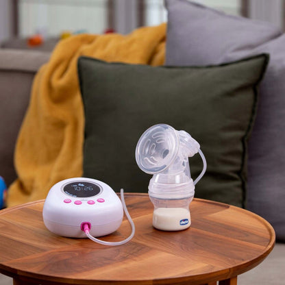 CHICCO Naturally laktator elektryczny różowy