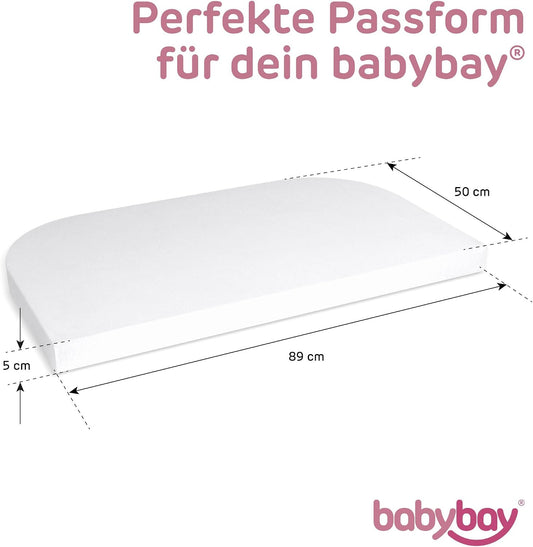 BABYBAY Spannbetttuch Jersey DELUXE 89x50 cm