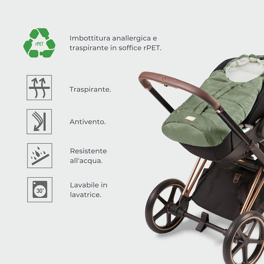 MOOVO NUVITA universeller Fußsack für Kinderwagen, 0–6 Monate, 80 cm – Produktfoto 2