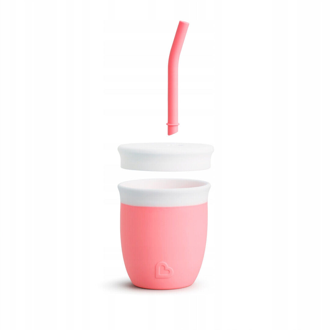 MUNCHKIN C'est Silicone! Becher mit Strohhalm 6m+ 120ml