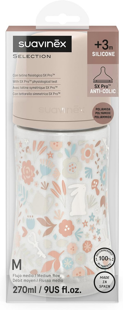 SUAVINEX Flasche mit symmetrischem Sauger SX PRO 270ml 3m+