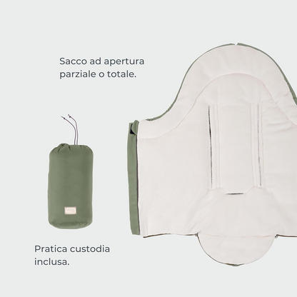 MOOVO NUVITA Universaler Kinderwagen-Fußsack 0-6 Monate 80cm