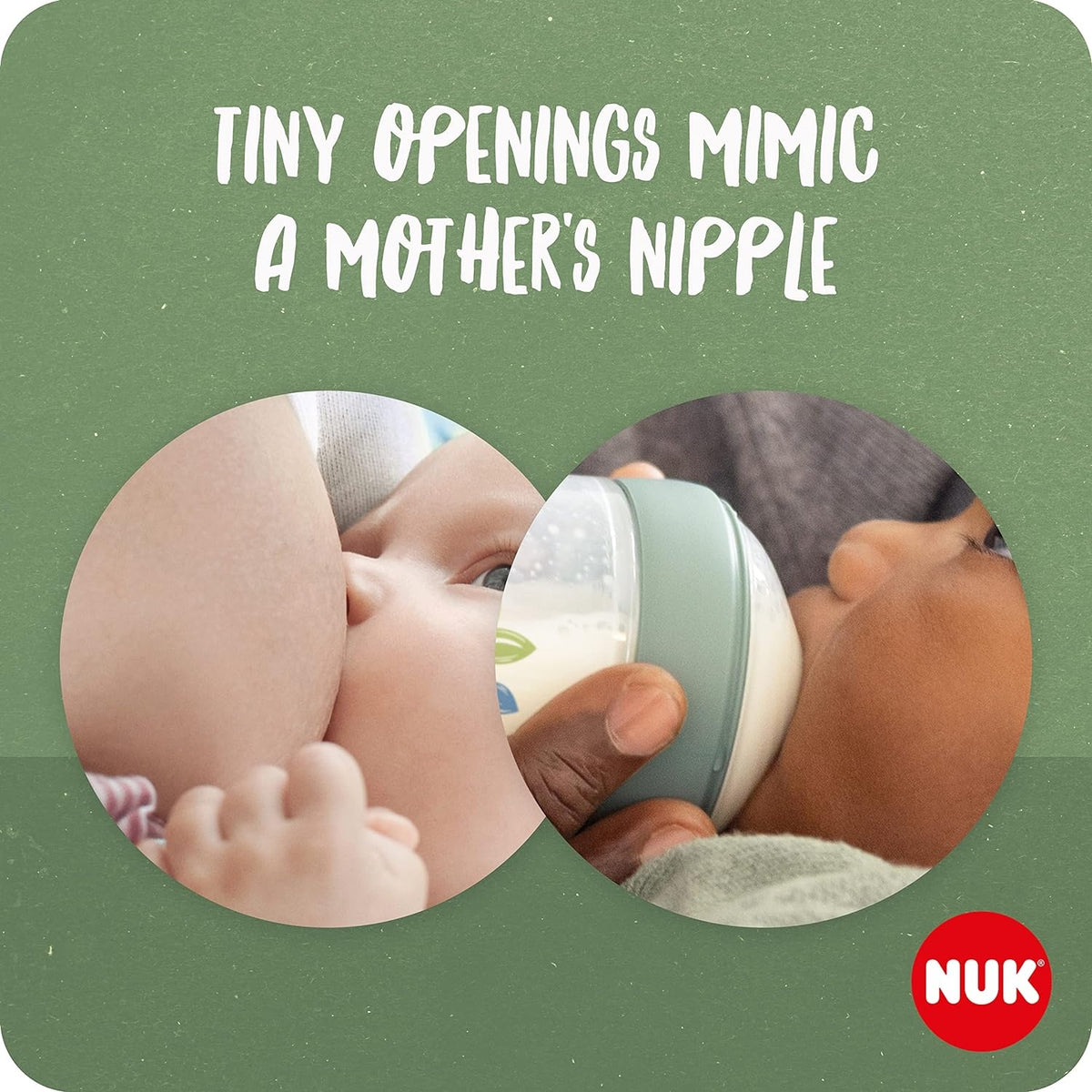 NUK for Nature Set 2x Flasche + Schnuller Temperaturkontrolle
