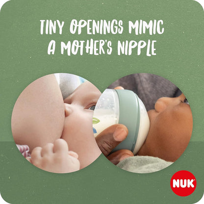 NUK for Nature Set 2x Flasche + Schnuller Temperaturkontrolle