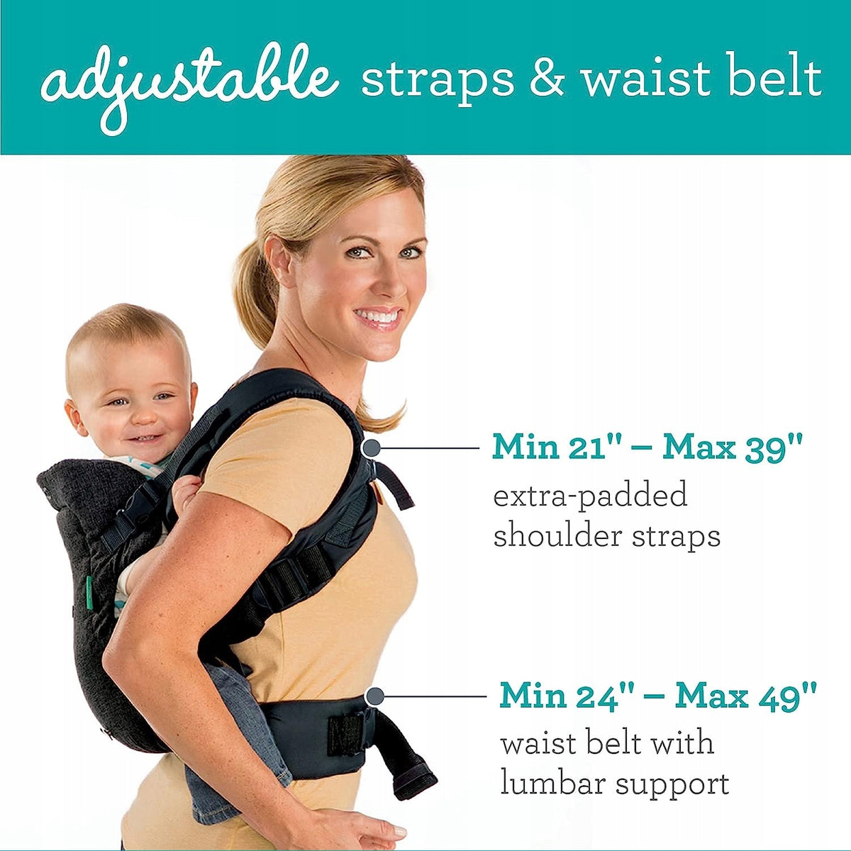 INFANTINO FLIP 4-in-1 ergonomische Babytrage 3,5 - 14,5 kg