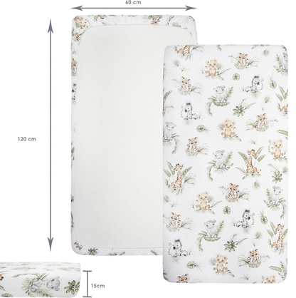 MEDIPARTNERS Bettlaken für Babybett 60cmx120cm x3
