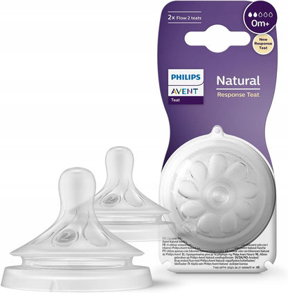 PHILIPS AVENT Natural RESPONSE cumlíky na fľašu od 0 mes. x2