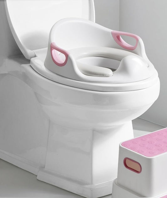 DEANIC Toilettensitzauflage mit weichem Sitz, Griffen und Schloss