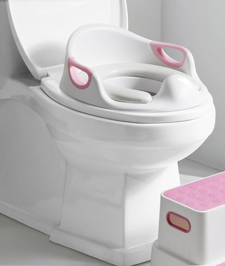 DEANIC Toilettensitzauflage mit weichem Sitz, Griffen und Schloss