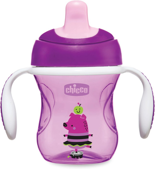 CHICCO Training Cup antilekbeker met tuit 200 ml 6 m+