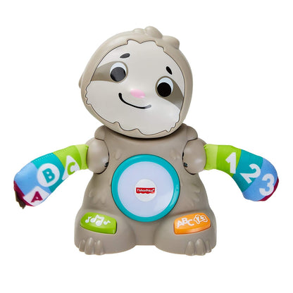 FISHER-PRICE interaktywny LENIWIEC j. niemiecki z kolorowymi ramionami, edukacyjna zabawka Linkimals dla dzieci 9m+