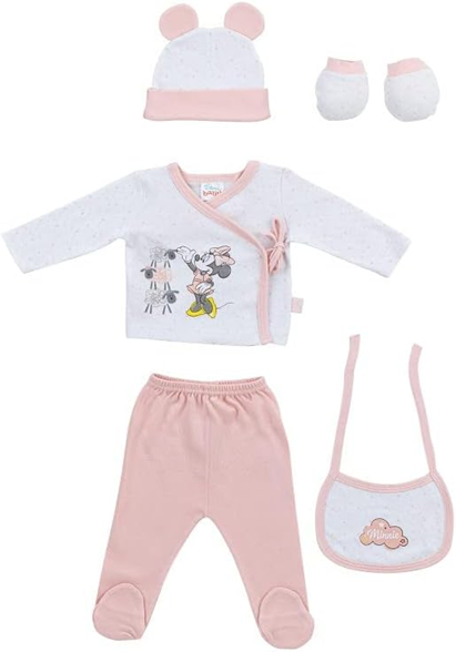 INTERBABY Geschenkset aus Baumwolle Pyjama Mütze Socken Lätzchen