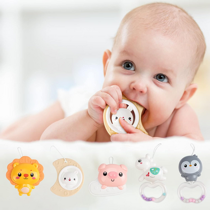 AMY & BENTON Babybett Mobile mit Spieluhr und Projektor + Fernbedienung