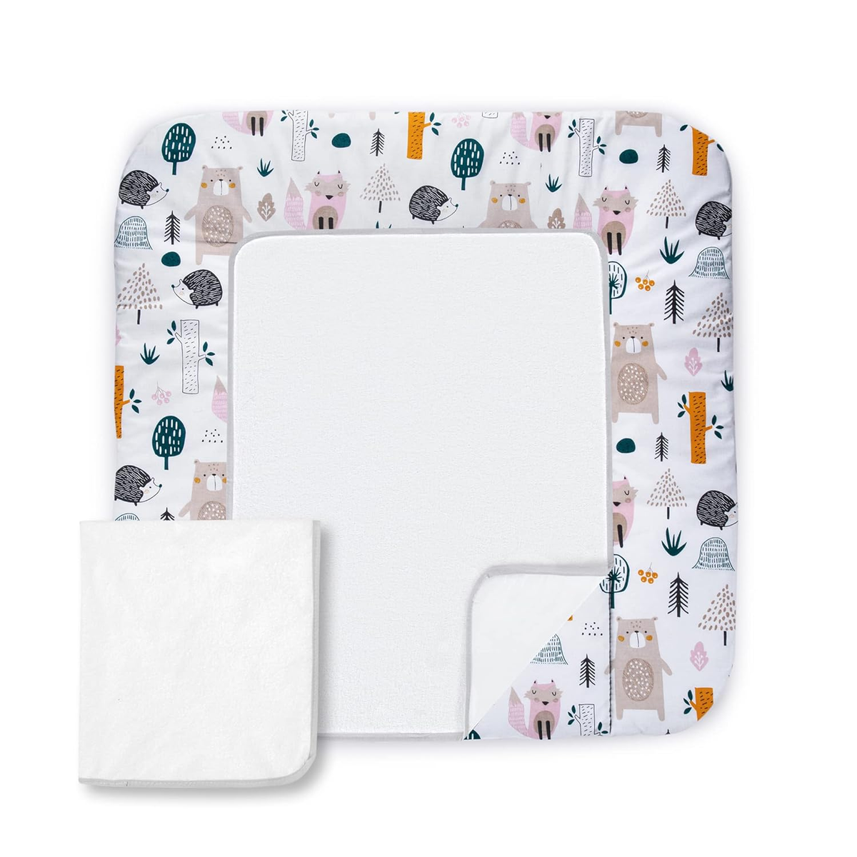 BALBINA Wickelauflage mit abnehmbarem Bezug 70x60