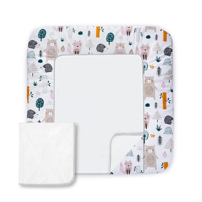BALBINA Wickelauflage mit abnehmbarem Bezug 70x60