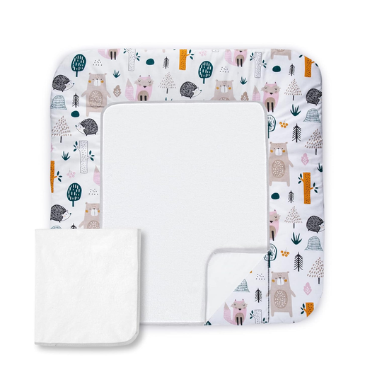 BALBINA Wickelauflage mit abnehmbarem Bezug 70x60