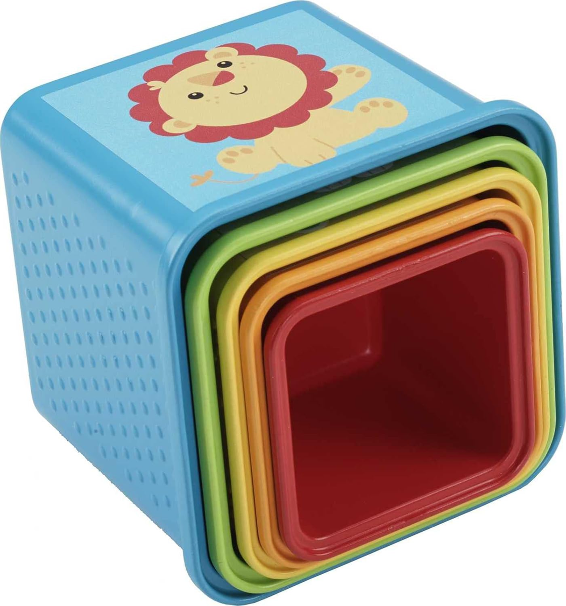 FISHER-PRICE Stack & Explore Blocks különböző méretű építőkockák, 5 darab