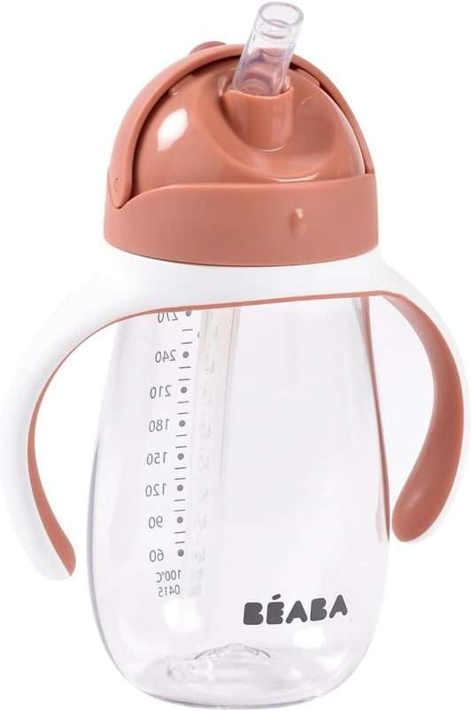 BEABA Straw Cup tritan sippy cup with straw 300 ml 8 m+
