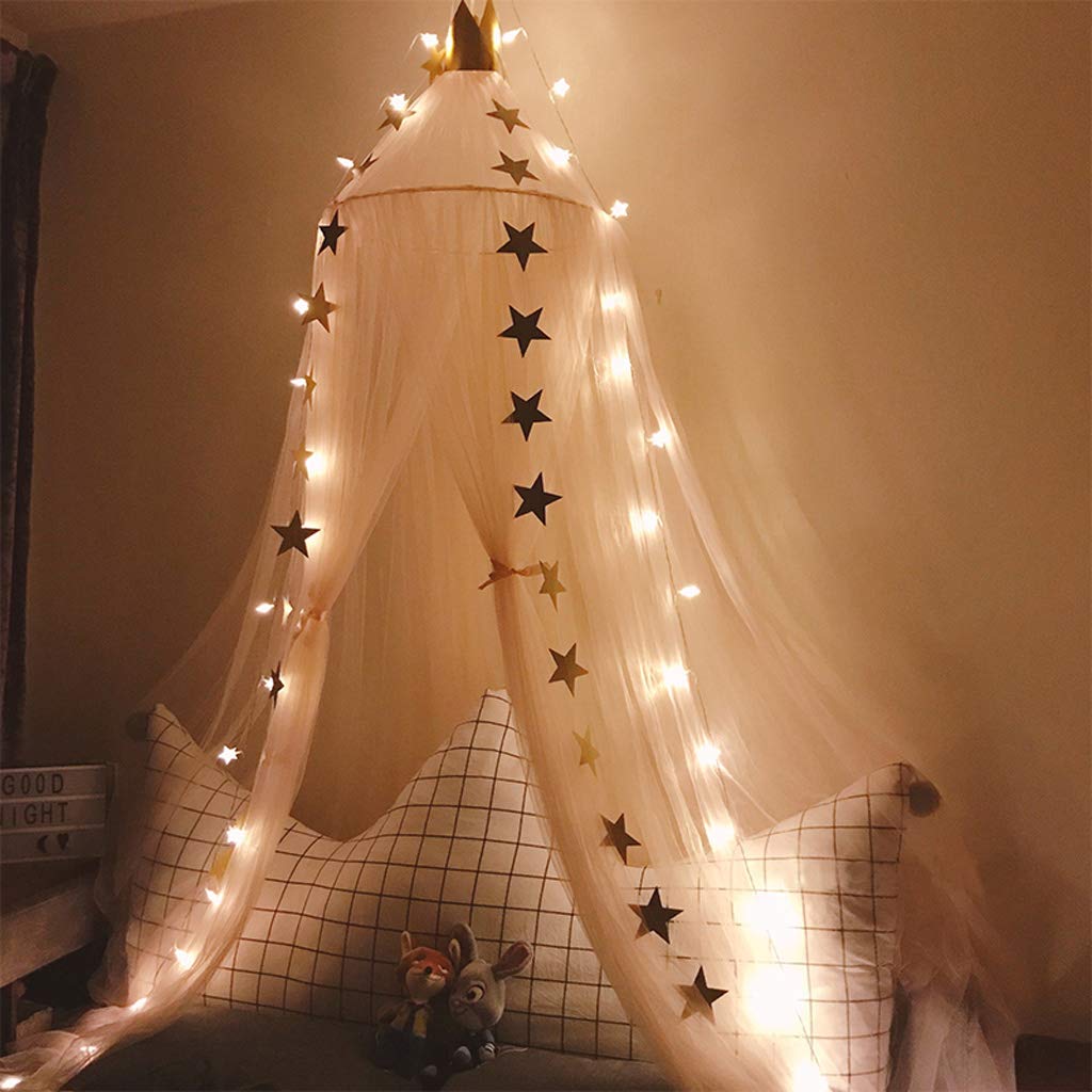 OLDPAPA Tipi-Zelthimmel Hängedach mit Krone und Sternen 240 cm