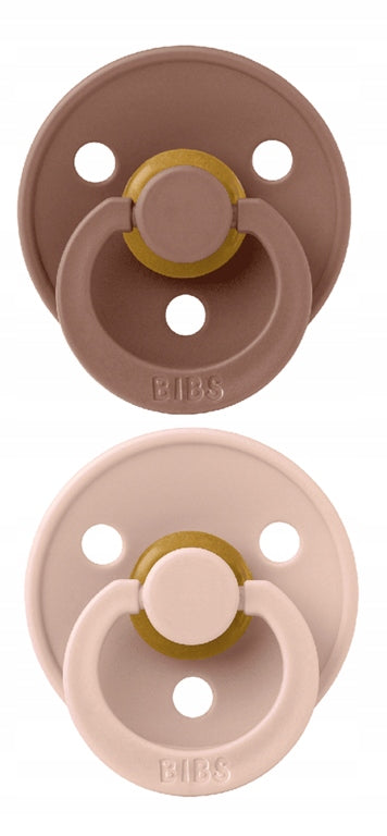 BIBS COLOUR Schnuller 2er-Pack Naturkautschuk 6 Monate+ SYMMETRISCH