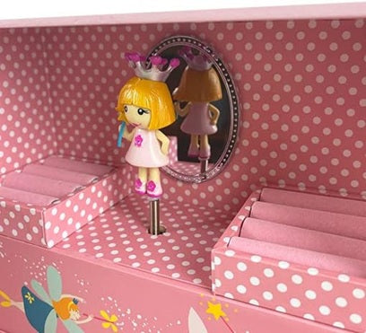 TROUSSELIER Schmuckkästchen Prinzessin 13x25 cm mit Spieluhr Mozart - Menuett
