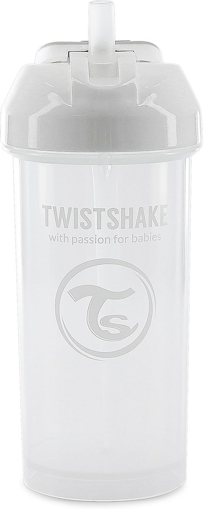 TWISTSHAKE Trinkhalmbecher Auslaufsicherer Becher mit Trinkhalm 360 ml 6 m+