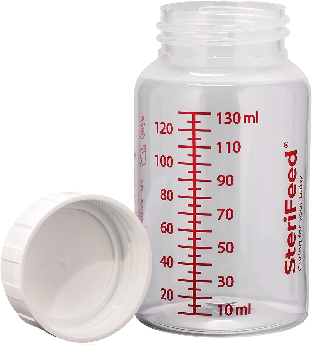 STERIFEED Behälter für Muttermilch Flasche 130 ml 1 Stück
