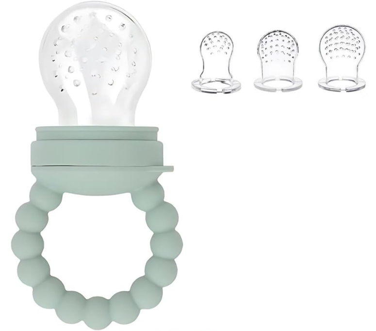 STONNY distribuitor de fructe și jucărie de dentiție pentru copii + 3 tetine, 3–24 luni