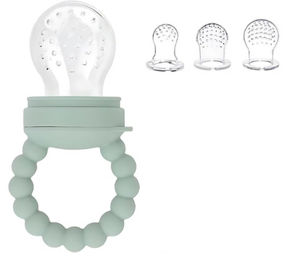 STONNY distribuitor de fructe și jucărie de dentiție pentru copii + 3 tetine, 3–24 luni