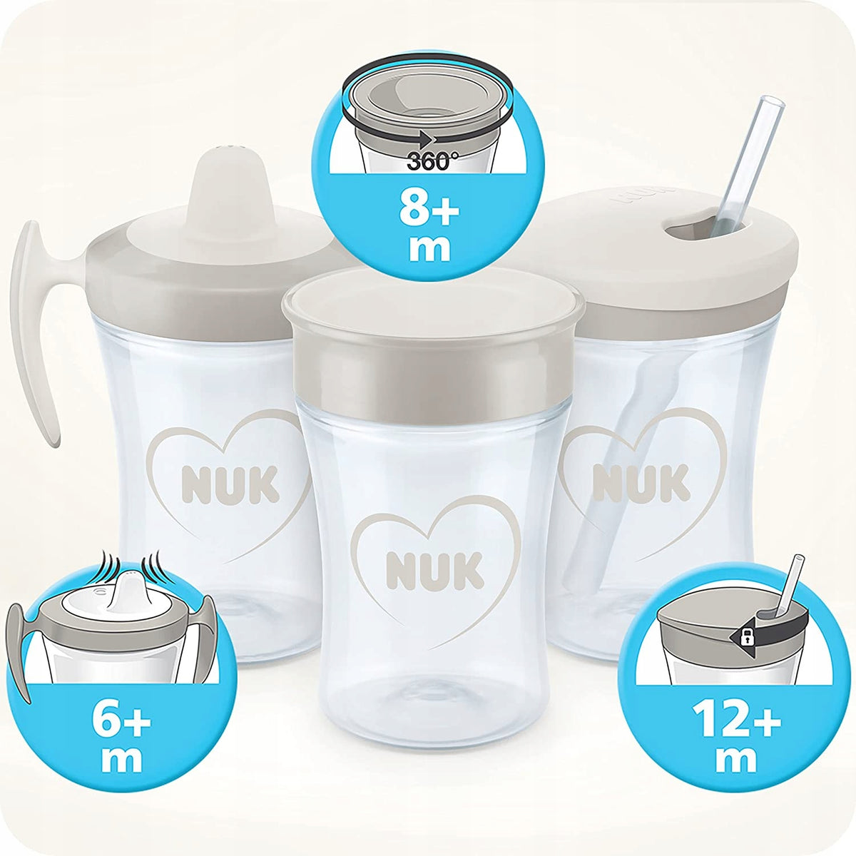 NUK Magic Cup auslaufsicherer 360°-Trinklernbecher – Produktbild 6