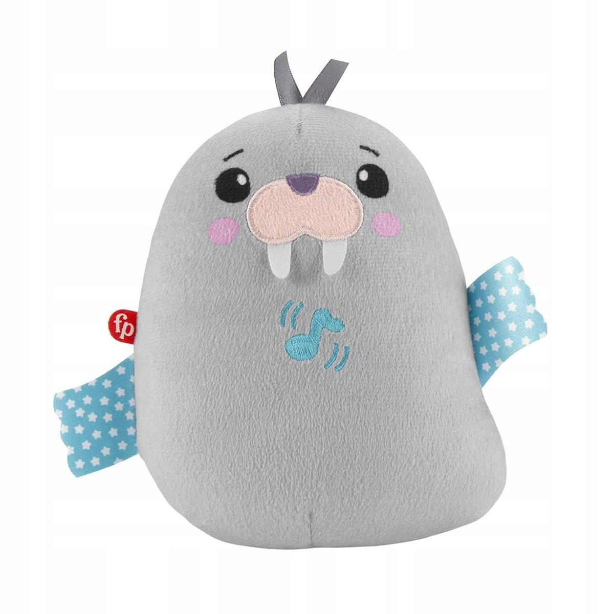 FISHER-PRICE Chill Vibes Kuscheltier mit Melodien und Vibrationen WALROSS 17 cm