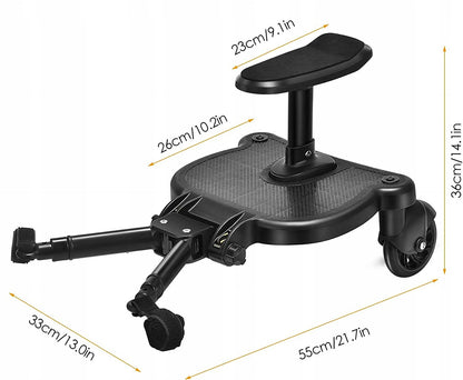 VOGVIGO universelles Mitfahrbrett für Kinderwagen, Tragkraft 25 kg
