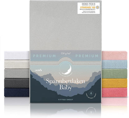 LALENI Spannbettlaken für Babybett MAXI 50x89