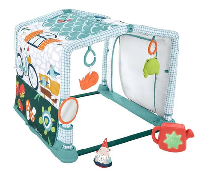 FISHER-PRICE 3-in-1 Spieldecke Lernspielzeug Entdeckerhaus