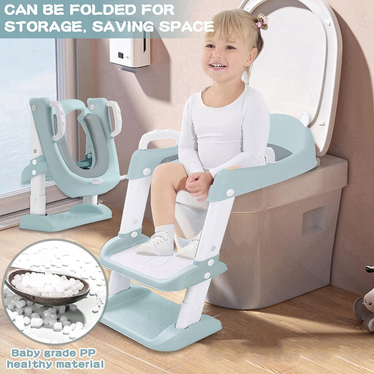 MUOIVG Toilettensitz mit Stufen