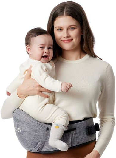 MOMCOZY Hüftsitz Babytrage bis 20kg